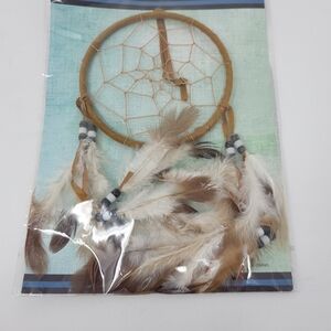 Small Dream Catcher New Wall Decor‎ Round Feathers Boho